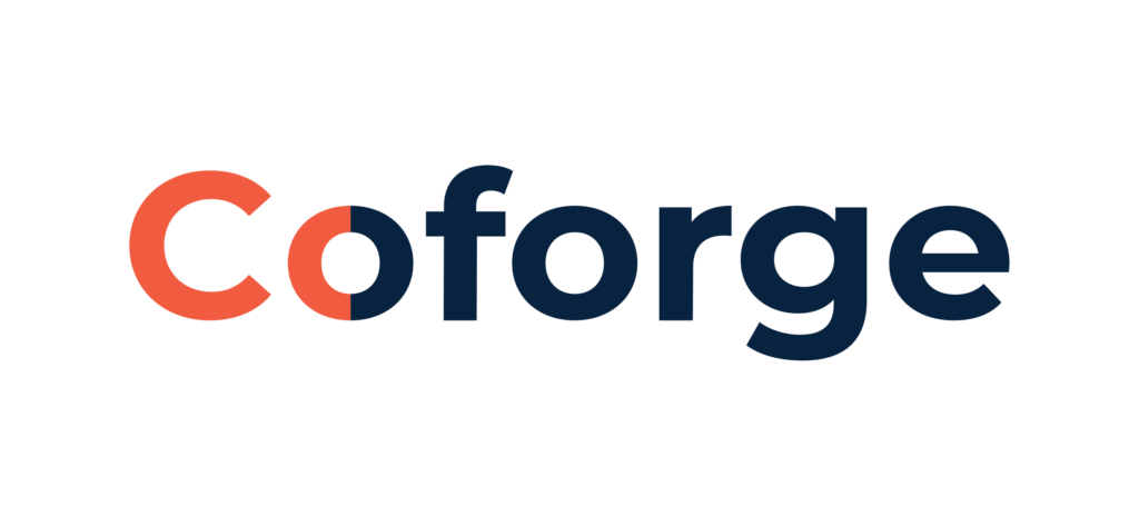 Coforge logo Coral Blue 1